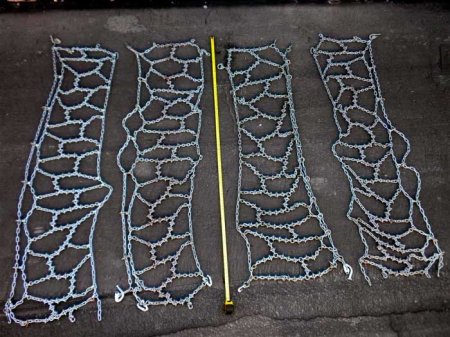 Цепи противоскольжения, виды, как сделать своими руками