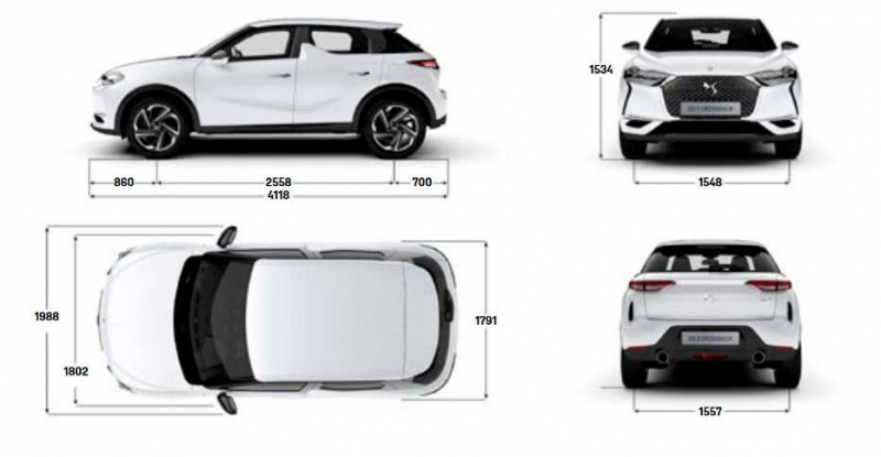 DS3 Crossback 2020 - новый яркий кроссовер от французского бренда Citroen