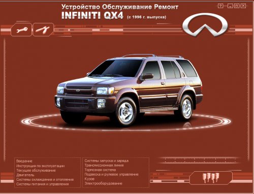 Infiniti QX4, руководство по ремонту