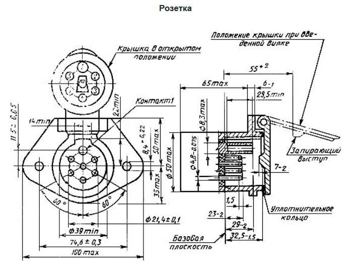 вилка прицепа 7 pin распиновка