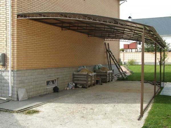 Как сделать навес для автомобиля своими руками