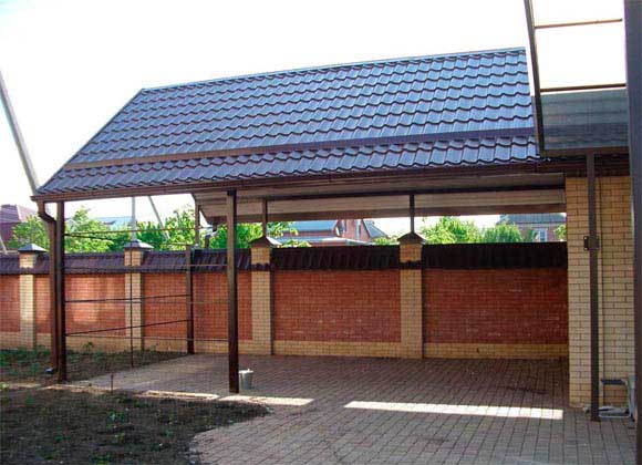 Как сделать навес для автомобиля своими руками