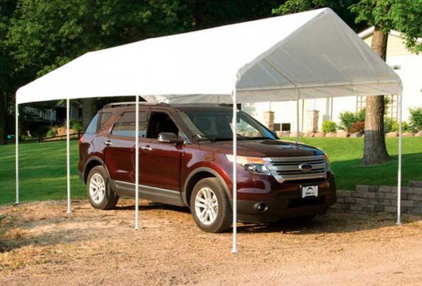 Как сделать навес для автомобиля своими руками