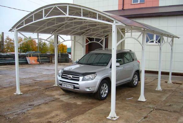 Как сделать навес для автомобиля своими руками