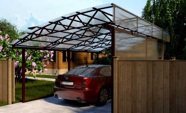 Как сделать навес для автомобиля своими руками