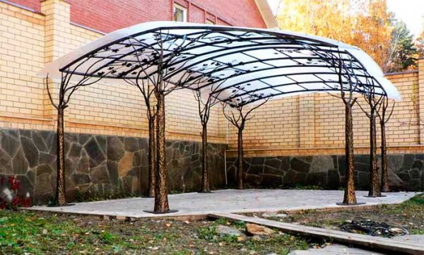 Как сделать навес для автомобиля своими руками