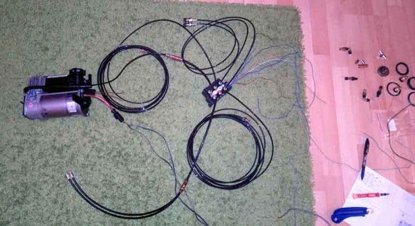 Как установить пневмоподвеску своими руками