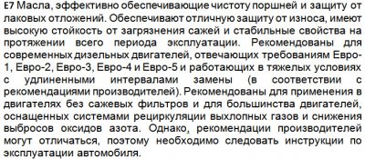 Классификация автомобильных масел