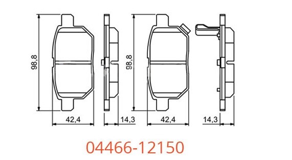 Колодки тормозные, диски суппорта Toyota Corolla 150