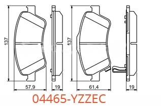 Колодки тормозные, диски суппорта Toyota Corolla 150