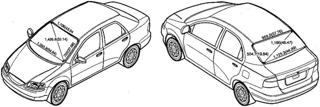 Лобовое стекло Chevrolet Lacetti