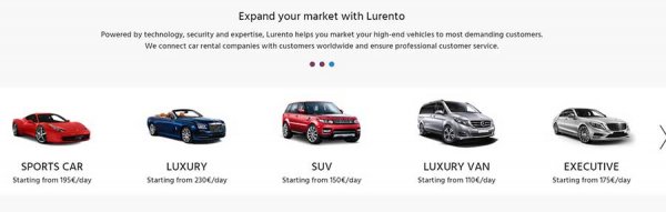 Lurento упростит прокат автомобилей премиального класса