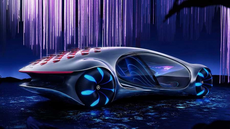 Mercedes Benz VISION AVTR - автомобиль будущего без руля и приборной панели