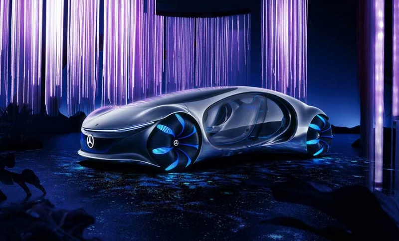 Mercedes Benz VISION AVTR - автомобиль будущего без руля и приборной панели