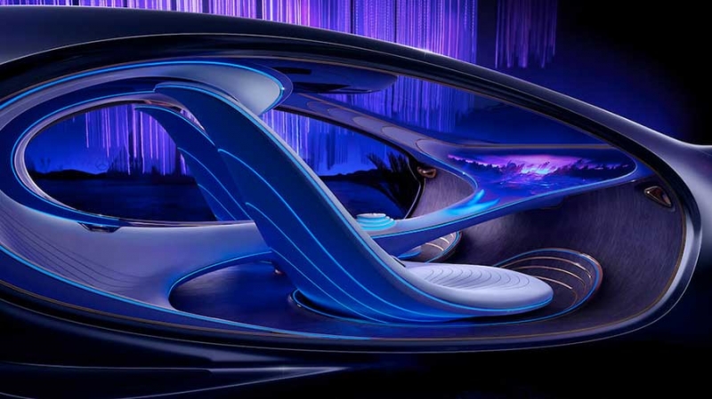 Mercedes Benz VISION AVTR - автомобиль будущего без руля и приборной панели