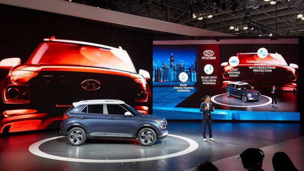 Новый Hyundai Venue 2019 года представлен на автосалоне в Нью-Йорке