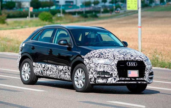 Обновленный кроссовер Audi Q3 проходит испытания