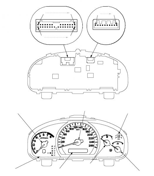 Комбинация приборов на Accord 7