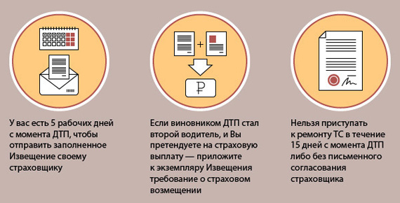 Правила регистрации ДТП по европейскому протоколу