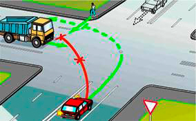 Правила поворота налево на перекрестке по правилам дорожного движения