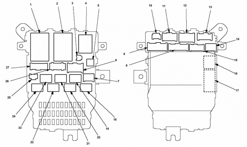 Предохранители на Accord 7