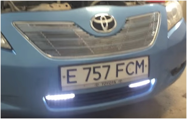 Процедура установки ДХО на Camry 40
