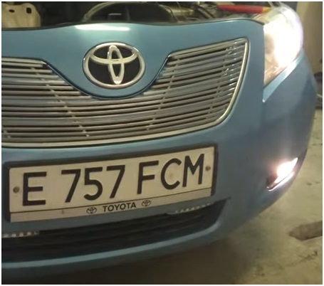 Процедура установки ДХО на Camry 40