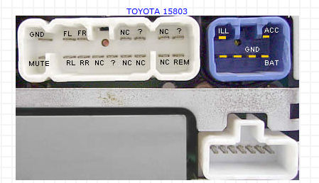 Распиновка разъемов автомагнитолы