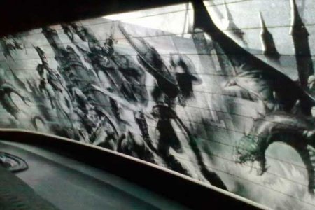 Шелкография на стекле — новый элемент автомобильного тюнинга