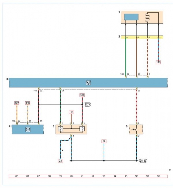 Схема Volkswagen Polo