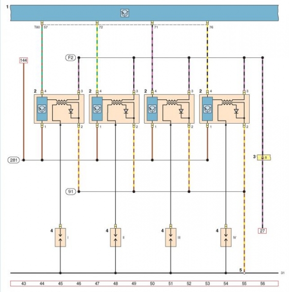 Схема Volkswagen Polo