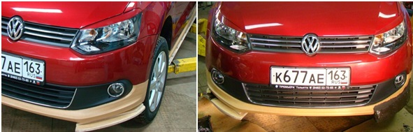 Спойлер на Volkswagen Polo