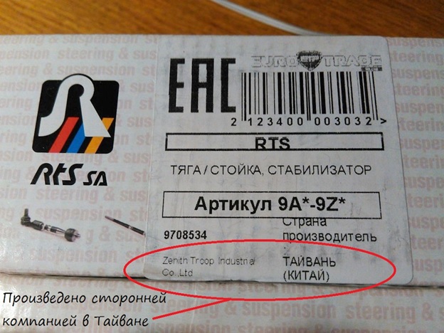Опоры стабилизирующие RTS