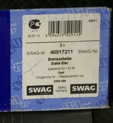 Тормозные диски Swag