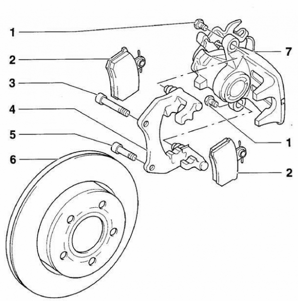 Тормозные колодки на VW Passat