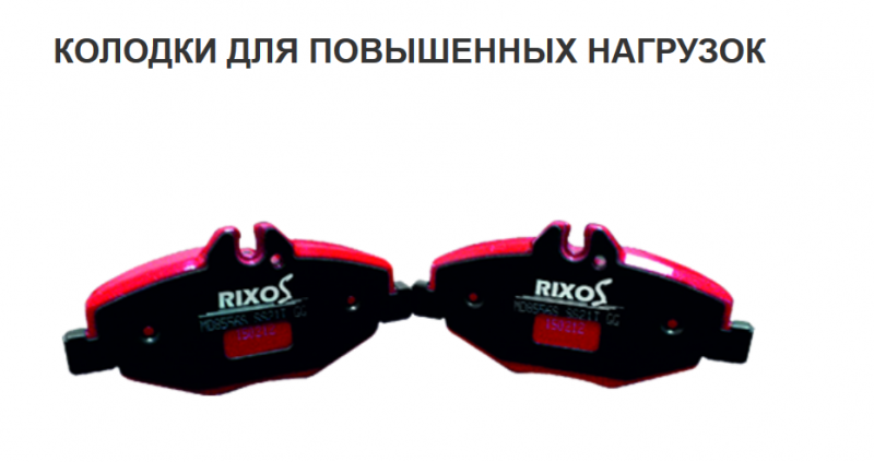 Тормозные колодки Rixos