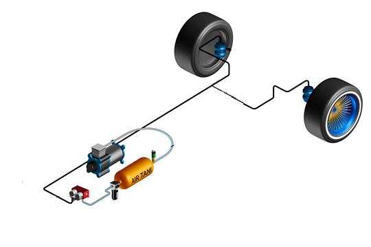 Конструкция и принцип работы пневматической подвески автомобиля 