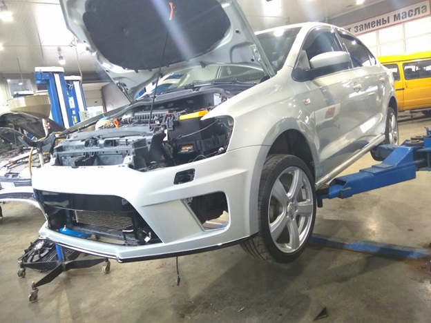 Все о переднем бампере Volkswagen Polo