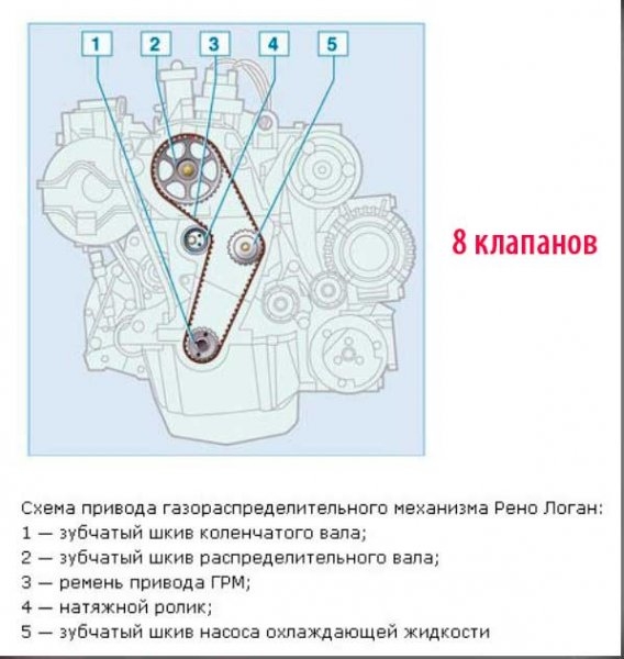 Замена насоса Рено Логан 1.4 / 1.6 8 и 16 клапанов