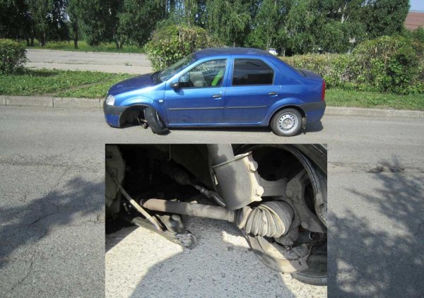 Замена шаровых опор на Рено Логан со снятием без снятия рычага